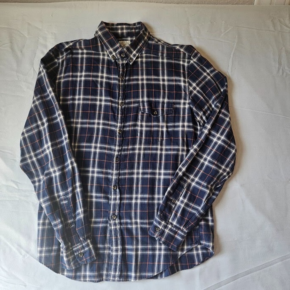 Men's J Crew Long Sleeve Medium Work-Shirt Button Down